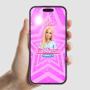 Invitación animada de Barbie