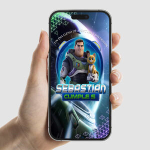 Invitación animada de Buzz-lightyear