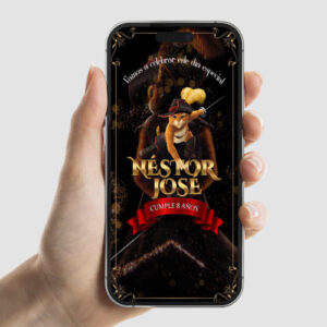 Invitación animada de El gato con bodas