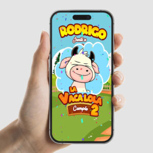 Invitación animada de La Vaca Lola