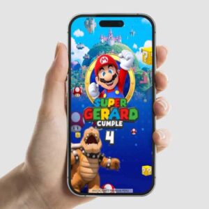 Invitación animada de Mario Bros