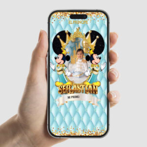 Invitación animada de Mickey Rey